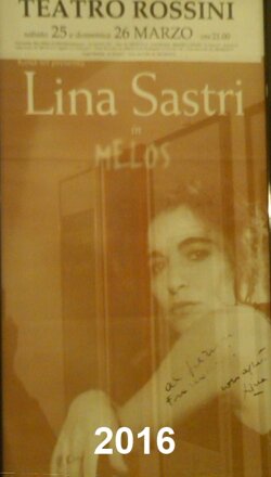 lina sastri 2016